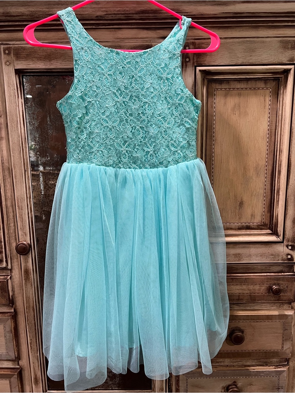 Ruum Aqua Lace Tulle Party Dress